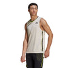 Adidas Sleeveless Primeblue Tee (M) (Cream)