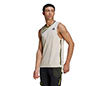 Adidas Sleeveless Primeblue Tee (M) (Cream)
