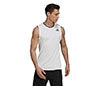 Adidas Sleeveless Primeblue Tee (M) (White)