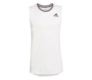 Adidas Sleeveless Primeblue Tee (M) (White)