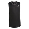 Adidas Sleeveless Primeblue Tee (M) (Black)