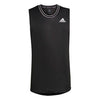 Adidas Sleeveless Primeblue Tee (M) (Black)