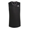 Adidas Sleeveless Primeblue Tee (M) (Black)