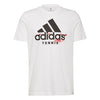 Adidas Tennis Graphic Logo Tee (M) (White)