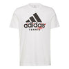 Adidas Tennis Graphic Logo Tee (M) (White)