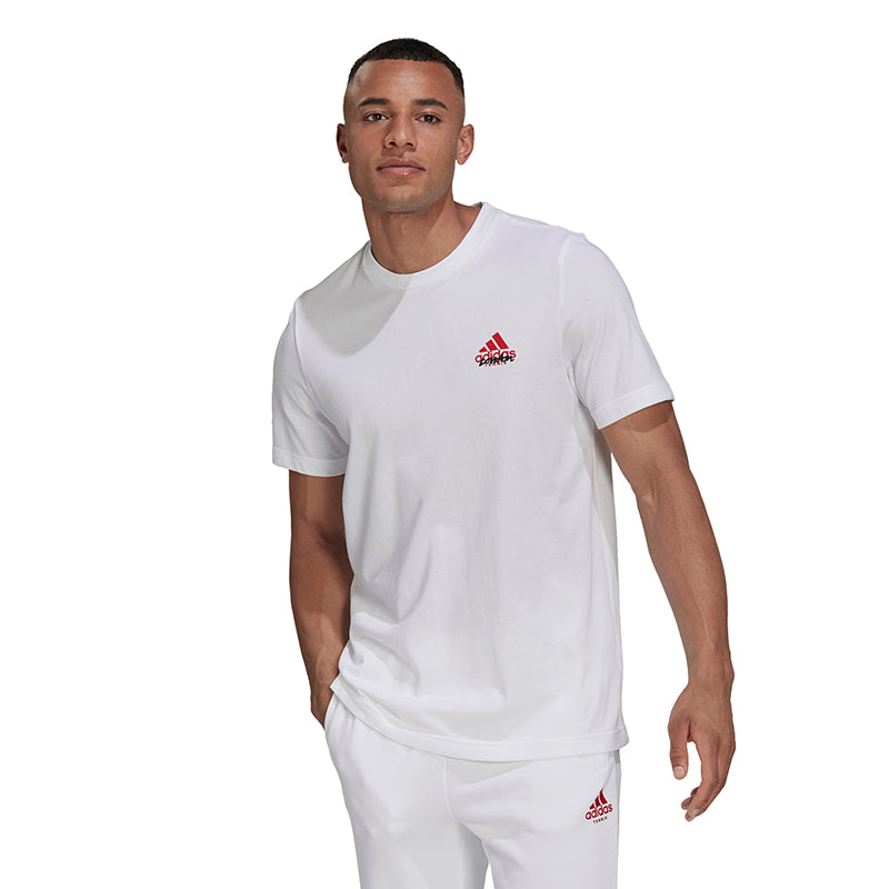 Adidas Tennis Graphic Wimbledon Tee (M) (White)