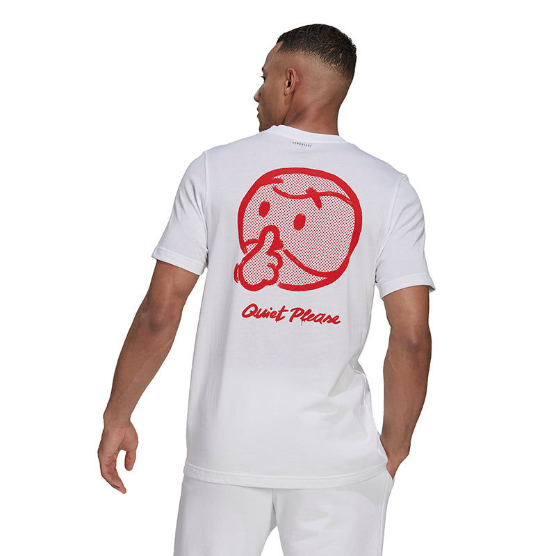 Adidas Tennis Graphic Wimbledon Tee (M) (White)