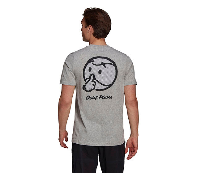 Adidas Tennis Graphic Wimbledon Tee (M) (Grey)