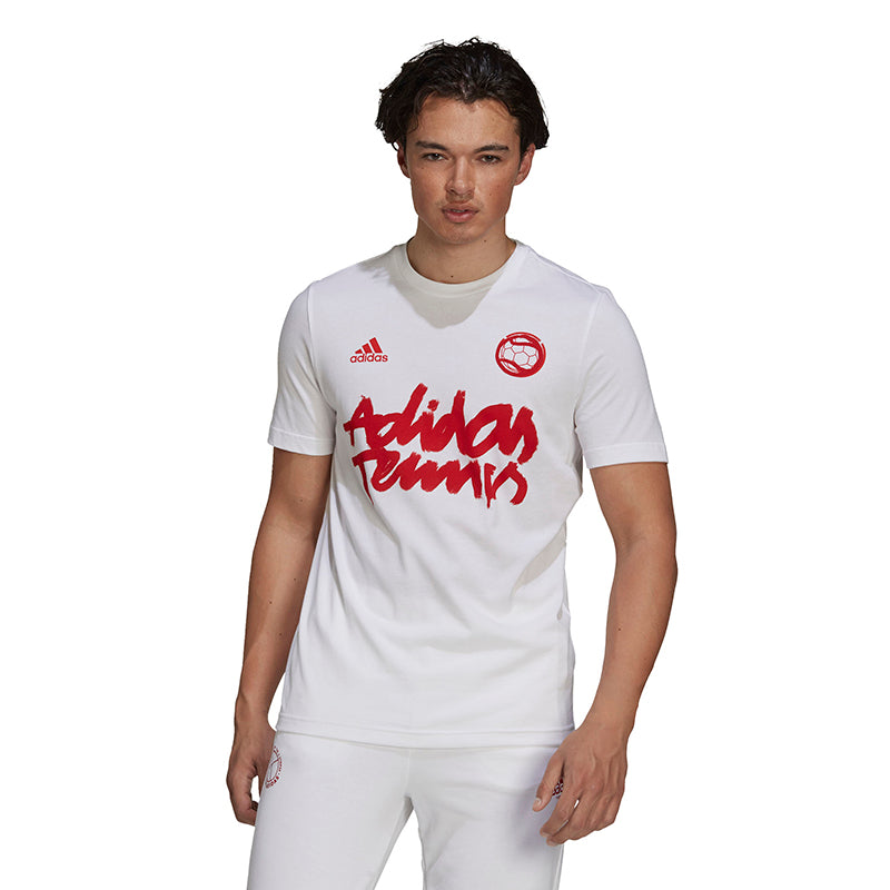 Adidas Tennis Logo Wimbledon Tee (M) (White)