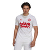 Adidas Tennis Logo Wimbledon Tee (M) (White)