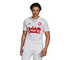 Adidas Tennis Logo Wimbledon Tee (M) (White)