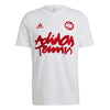 Adidas Tennis Logo Wimbledon Tee (M) (White)