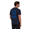 Adidas Tennis Logo Wimbledon Tee (M) (Navy)
