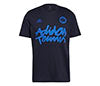 Adidas Tennis Logo Wimbledon Tee (M) (Navy)