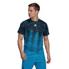 Adidas Freelift Printed Primeblue Tee (M) (Aqua)