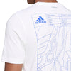 Adidas Barricade Graphic Tee (M) (White)