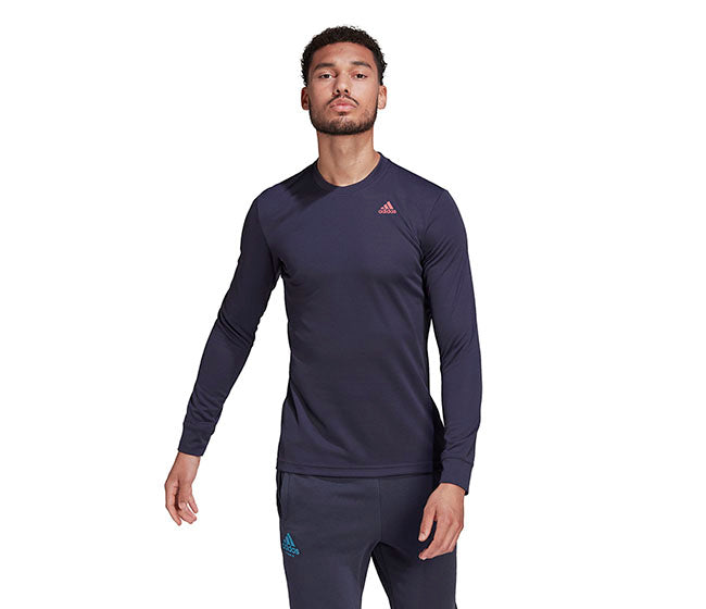 Adidas Freelift Long Sleeve Tee (M) (Navy)