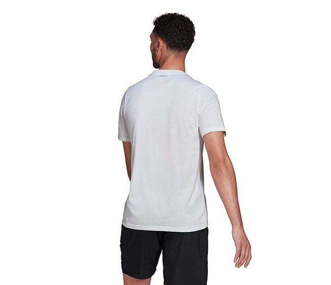 Adidas Tennis Category Graphic Tee (M) (White)