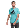 Adidas Tennis Category Graphic Tee (M) (Aqua)