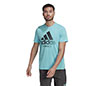 Adidas Tennis Category Graphic Tee (M) (Aqua)
