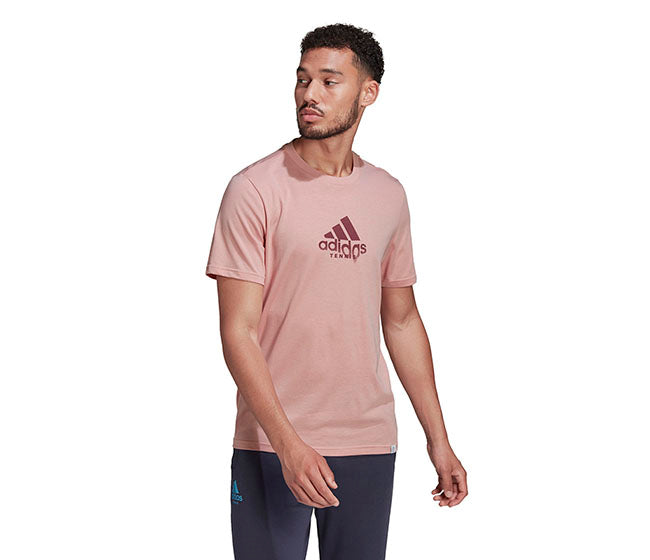 Adidas Game Sweat Match Graphic Tee (M) (Mauve)