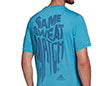 Adidas Game Sweat Match Graphic Tee (M) (Blue)