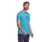Adidas Game Sweat Match Graphic Tee (M) (Blue)
