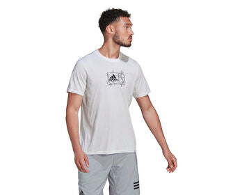 Adidas Golden Cut Graphic Tee (M) (White)
