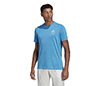 Adidas Hard Courts Graphic Tee (M) (Blue)
