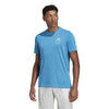 Adidas Hard Courts Graphic Tee (M) (Blue)