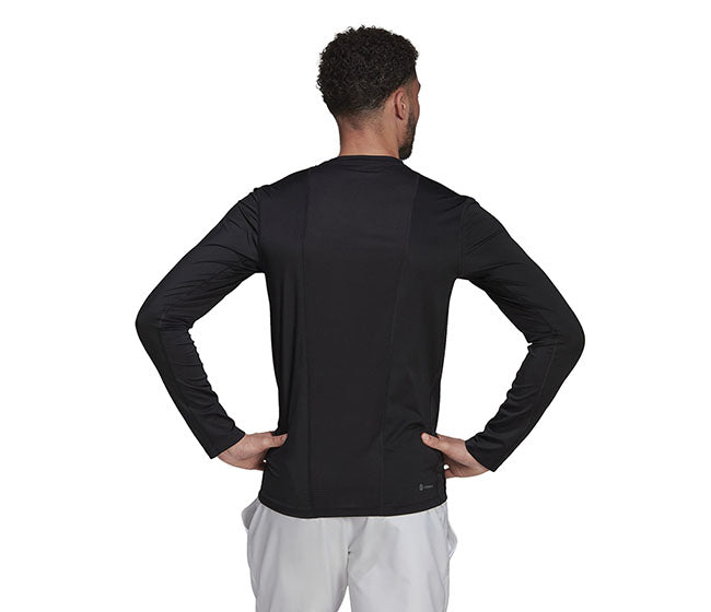 Adidas Paris Tech Fit Long Sleeve (M) (Black)
