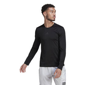 Adidas Paris Tech Fit Long Sleeve (M) (Black)