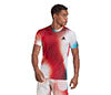 Adidas Melbourne Printed Tee (M) (White/Red)