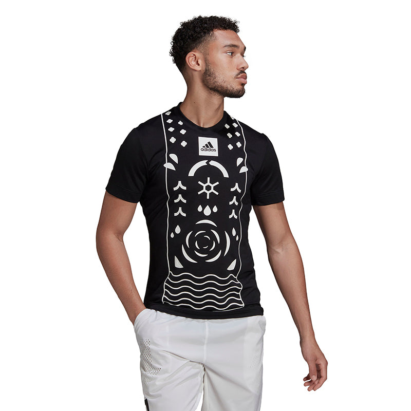 Adidas Paris Freelift Tee (M) (Black)