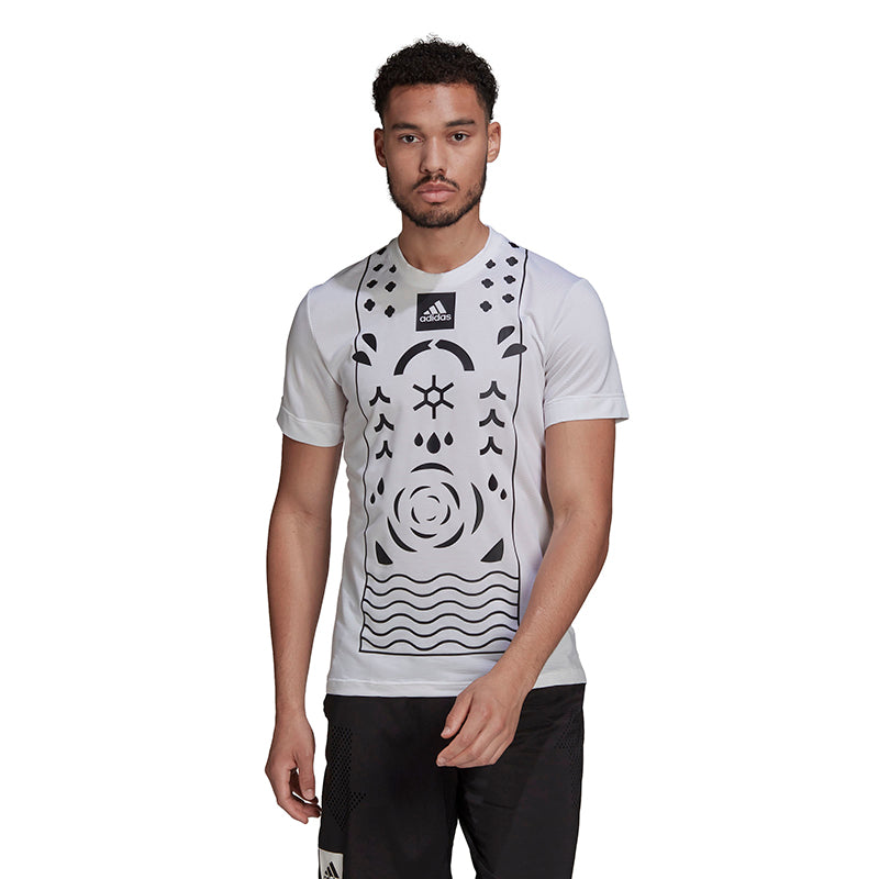 Adidas Paris Freelift Tee (M) (White)