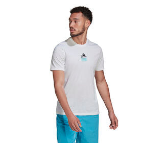 Adidas Tennis Paris Graphic Tee (M) (White)