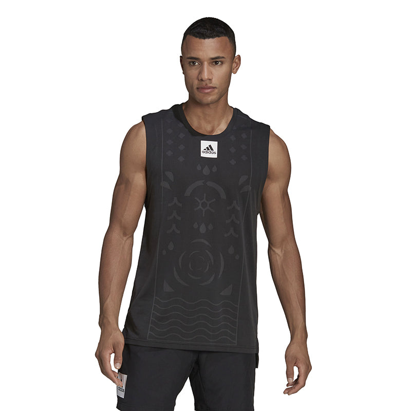Adidas Paris Sleeveless Tee (M) (Black)