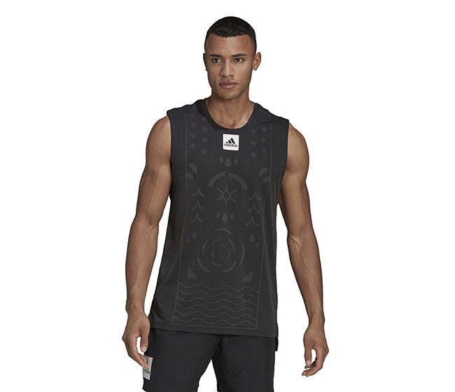 Adidas Paris Sleeveless Tee (M) (Black)
