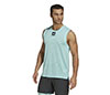 Adidas Paris Sleeveless Tee (M) (Aqua)