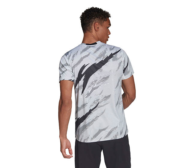 Adidas D4T All Over Print Tee (M) (White)