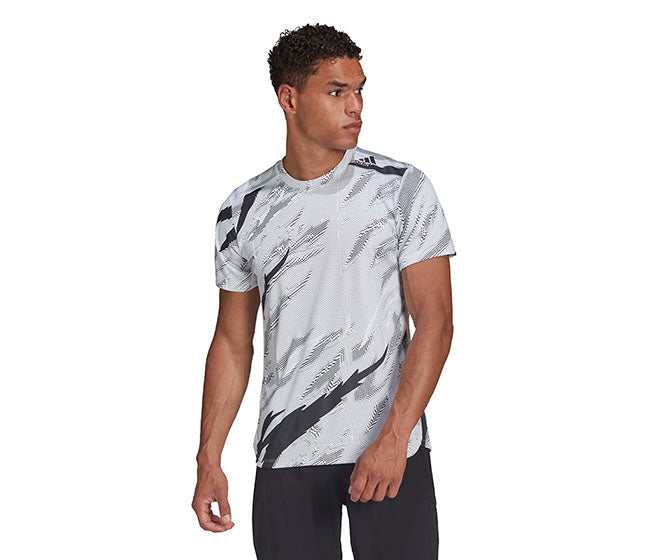 Adidas D4T All Over Print Tee (M) (White)