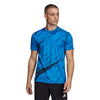 Adidas D4T All Over Print Tee (M) (Blue)