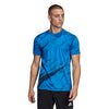 Adidas D4T All Over Print Tee (M) (Blue)