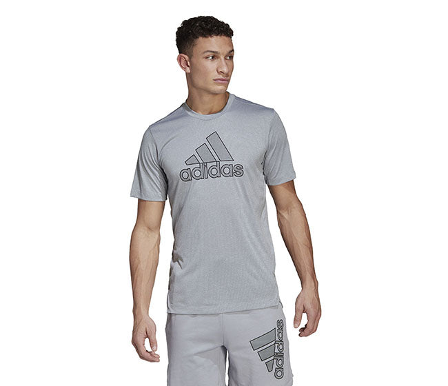 Adidas Badge Of Sport Primeblue Tee (M) (Grey)