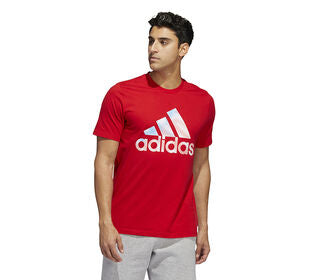Adidas Americana Graphic Tee (M) (Red)