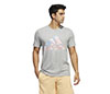 Adidas Americana Graphic Tee (M) (Grey)