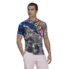 Adidas Us Series Printed Freelift Tee (M) (Multi)