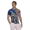 Adidas Us Series Printed Freelift Tee (M) (Multi)
