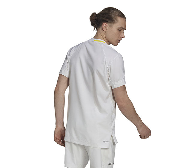 Adidas London Stretch Woven Tee (M) (White)