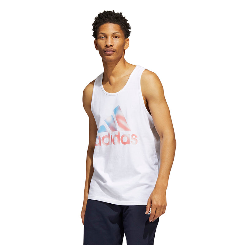 Adidas Americana Graphic Tank (M) (White)